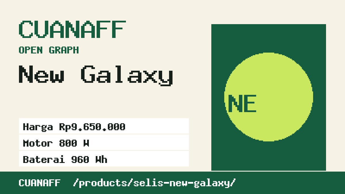Visual ringkasan New Galaxy
