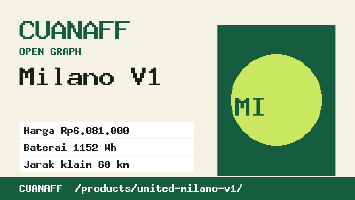 Visual ringkasan Milano V1