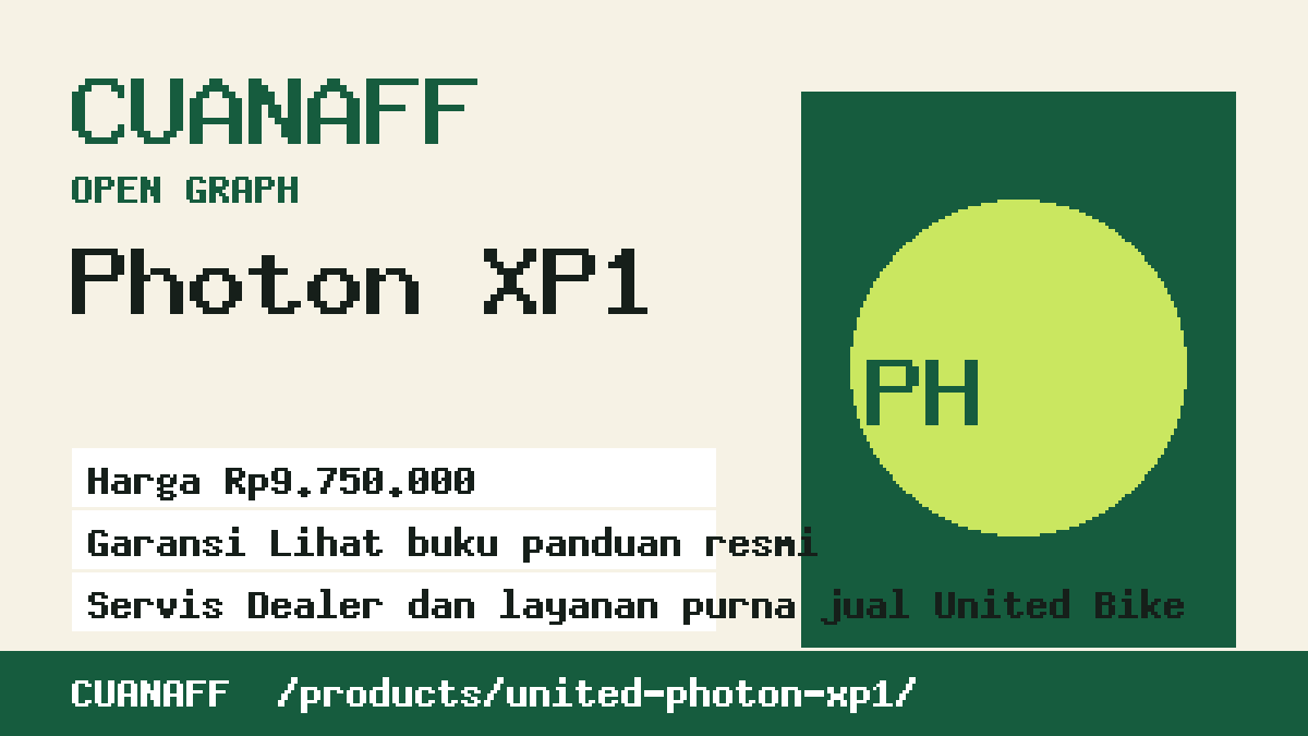 Visual ringkasan Photon XP1